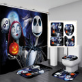 Miniatyrbild 1 av 5: 4st Nightmare Before Christmas Duschdraperi Set jy-159 3PCS