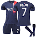 Miniatyrbild 7 av 11: 23-24 Paris fotbollströja för barn nr 7 Mbappe Adult Kids 23/24 liver-pool away #11 20(4-5years)