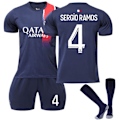 Miniatyrbild 4 av 11: 23-24 Paris fotbollströja för barn nr 7 Mbappe Adult Kids 23/24 liver-pool away #4 20(4-5years)