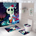 Miniatyrbild 4 av 5: 4st Nightmare Before Christmas Duschdraperi Set jy-159 3PCS