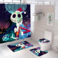 Miniatyrbild 4 av 5: 4st Nightmare Before Christmas Duschdraperi Set jy-164 4PCS