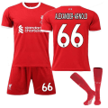 Miniatyrbild 8 av 11: 23/24 Barn Hemma Borta Full Kit Pojke Män Kostym Strip Strumpor Kort skjorta liverpool 23/24 away kit #11 #26(10-11 years)