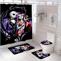 Miniatyrbild 1 av 5: 4st Nightmare Before Christmas Duschdraperi Set jy-135 3PCS