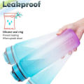 Miniatyrbild 6 av 11: Vattenflaska Sport Drickskopp Plast Vattenkopp 1000/2000ML Sponge Brush - Random Colour