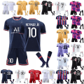 Miniatyrbild 2 av 11: 23-24 Kids Kits Träningsdräkter Kort skjorta+shorts+socka sportset inter miami 23/24 home kit #blank #24 (8-9 years)