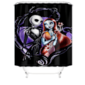 Miniatyrbild 5 av 5: 4st Nightmare Before Christmas Duschdraperi Set jy-159 3PCS