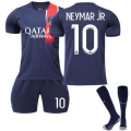 Miniatyrbild 1 av 11: 23-24 Kids Kits Träningsdräkter Kort skjorta+shorts+socka sportset psg 23/24 home kit #10 #22 (6-7 years)