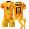 Miniatyrbild 3 av 6: 22-23 Nederländerna Home Set #10 #4 #21 T-shirt fotbollsuniform Unnumbered With sock #24