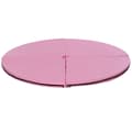 HOMAIRE Pole Dance-matta, 5 cm tjock rund plastmatta, 150 cm, rosa Rosa