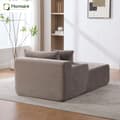 HOMAIRE modulsoffa i chenilltyg med 30D högelastiskt skum, grå Grå 34 x 35 x 110 cm