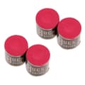 Premium 4 Pieces/set Snooker Pool Cue Tip Chalk Billiard Accessories Red