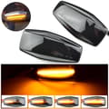 Miniatyrbillede 2 af 5: LED-sidemarkeringslysindikator Dynamisk blinklysmontering Passer til I10 / - Sort