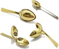 Miniatyrbillede 3 af 5: Tesil Snap Ball Tesil i rustfrit stål Si-filter Infuser til løsbladste Guld 2 stk.