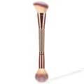 Foundationbørste, dobbeltsidig børste for blanding av flytende pudder, concealer makeup, rougebørste