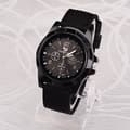 Herr Sportstil Schweizisk Armé Pilot Tygarmbandsur