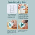 Miniatyrbild 4 av 4: Silicone Ice Cube Maker Cup, Creative Design Frozen Drink Ice Bucket, Press-Type Easy Release Ice Maker Tray