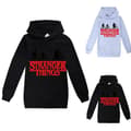 Miniatyrbillede 3 af 5: Stranger Things Hættetrøje Trøje Pullover Efterår/Vinter Sort Sort Sort-FX- Sort 160cm Black 160cm