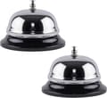 2-pack Reception Bell 3.35 inch Silver Metal Stainless Ring