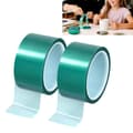 2 ruller varmebestandig tape til sublimering, 5 cm x 33 m, (grøn)