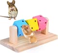 Hamster tyggelegetøj, naturligt træslibende tænderlegetøj til marsvin-FF-