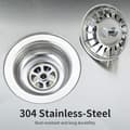 Miniatyrbillede 2 af 4: Vaskesil, Vaskesil Propfilter, Rustfri Vaskeafløb til Dit Køkken Badeværelse - Diameter 80mm (2-pak)
