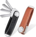 2 Set Leather Key Organizer Compact Key Holder Foldable Pocket