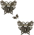 Miniatyrbilde 1 av 5: Spenne i antikk stil Vintage spenner Hasp spenne Lås spenne Sommerfugl
