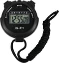 Miniatyrbillede 1 af 5: Digital Sports Stopur Timer Stopur Stort Display Intervaltræningstimer Udendørs Split Stopur Omgangstimer (Sort)