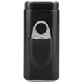 Portable Leather Cigar Case Cedar Wood Lined Cigar Humidor with Cutter (for 3 Cigars Black) [DB]