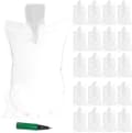 Halvcirkelformet skoudvider luftpude 100 stk PVC hvid -