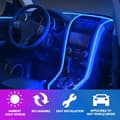 Miniatyrbilde 4 av 5: 5m Bilinteriørbelysning, LED Bilinteriør, 5v El Wire LED Lysstripe for Bilinteriør, Bilinteriør LED Strip Lys Wire, Auto Interiør LED Strip