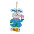 Winysin Easter Cartoon Wood Craft Hangers Home DIY Decorations Rabbit Decoration