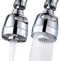 360° munstycke för kran med dusch - adapter för köksblandare silver 1 st [DB]