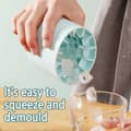 Miniatyrbild 2 av 4: Silicone Ice Cube Maker Cup, Creative Design Frozen Drink Ice Bucket, Press-Type Easy Release Ice Maker Tray