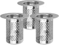 Miniatyrbillede 1 af 4: (L) 3 stk. vaskefilter, vaskefilter i rustfrit stål - vaskefilter, afløbssi, til badeværelse
