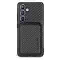 Retro Magnetic Protective Case for Samsung A16 - Fiber Texture, Card Slot, Shockproof and Stand Function