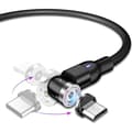 Miniatyrbillede 2 af 4: 540 Magnetisk Kabel Micro-USB Type-C Hurtigopladning Magnetkabel til iPhone 11 Pro, X, Max, 7, 8 Plus