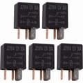 5-delars relä 5 stift 12 V 30 A, multifunktionsrelä SPDT standardrelä robust 5 stift 12 V DC, bilrelä
