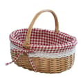 Wicker Basket Gift Basket Empty Oval Woven Willow Picnic Basket with Handle Wedding Basket