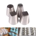 Miniatyrbild 2 av 5: 4PCS Cake Decorating Nozzle Set Stainless Steel Piping Nozzle DIY Cake Decorating Tips