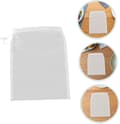 Miniatyrbild 8 av 8: 10 pcs Kitchen Strainer Bag Filter Bag Ultrafine Nylon Mesh Easy to Clean White Reusable Drawstring