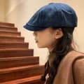 Miniatyrbild 5 av 5: Octagonal Hat Beret LIGHT BLUE LIGHT BLUE light blue