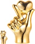 Keramisk handskulptur Fingerstaty i guld för heminredning