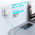Miniatyrbilde 4 av 5: USB C til USB C-kabel, 6FT USB C-ladekabel 100W hurtiglading Type C-kabel
