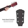 Miniatyrbilde 7 av 9: Mal for gitarhode, produksjonsform for LP-gitarer, kromerstatning, svart