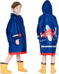 1-pack, Barnregnrock Poncho Jacka Flickor Pojkar Vattentät Poncho