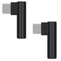 Miniatyrbilde 1 av 5: 2-pakning USB-C til 3,5 mm lydhodetelefonadapter, Type C til svart
