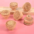 Miniatyrbillede 1 af 5: Boho Rattan Knopper til Kommode Håndvævede Kurv Runde Træ Skuffehåndtag og Skruer til Boho Møbelknopper 12 Stykker