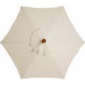 (Beige) Ersättningsduk för parasoll - 6 ribbor - Diameter 2 meter
