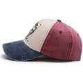 Miniatyrbillede 2 af 5: Vintage Baseball Cap Vasket Denim Trucker Hat Mode Pentagram